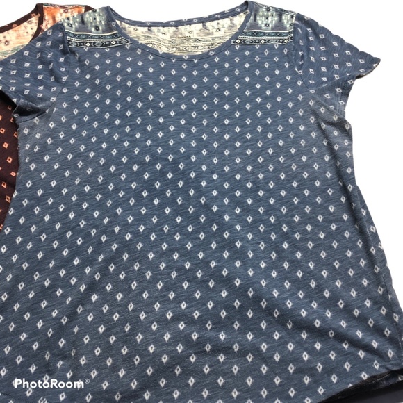 Sonoma Short Sleeve Tops set of 2 Blue and Purple - Picture 2 of 13